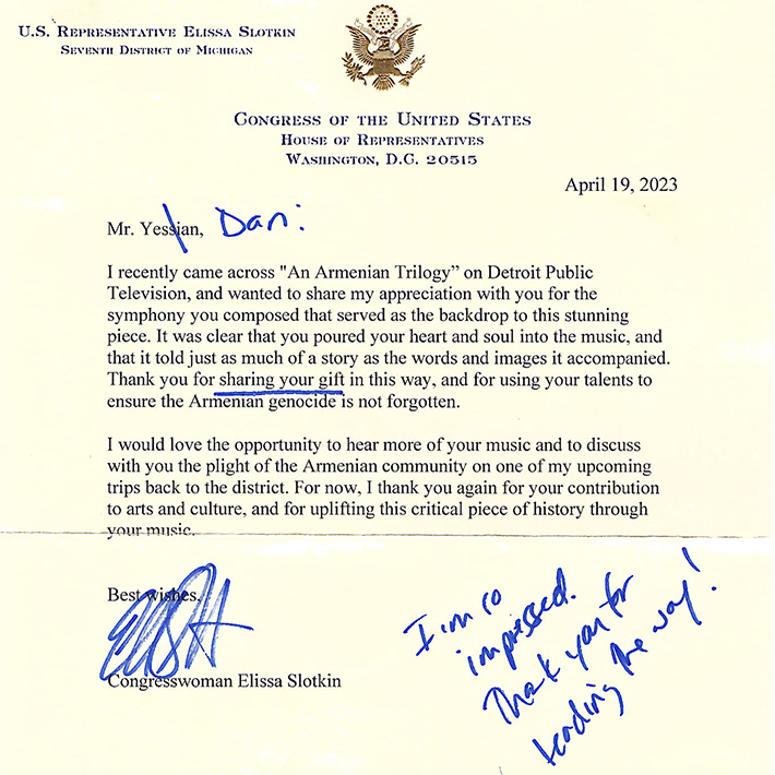 Personal Letter From Congresswoman Elissa Slotkin